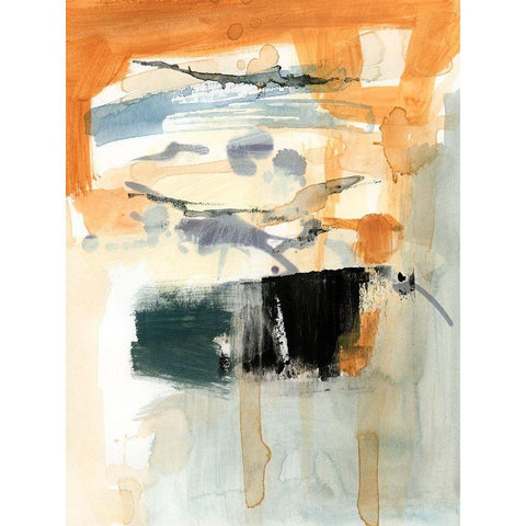 Seria I Black Modern Wood Framed Art Print with Double Matting by Barnes, Victoria