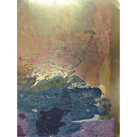Monets Landscape I Gold Ornate Wood Framed Art Print with Double Matting by Combs, Joyce