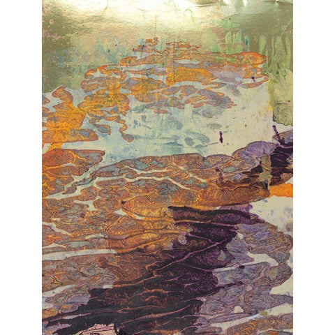 Monets Landscape VII Gold Ornate Wood Framed Art Print with Double Matting by Combs, Joyce