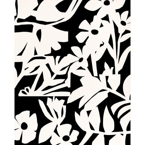 Cut Out Fields II White Modern Wood Framed Art Print by Warren, Annie