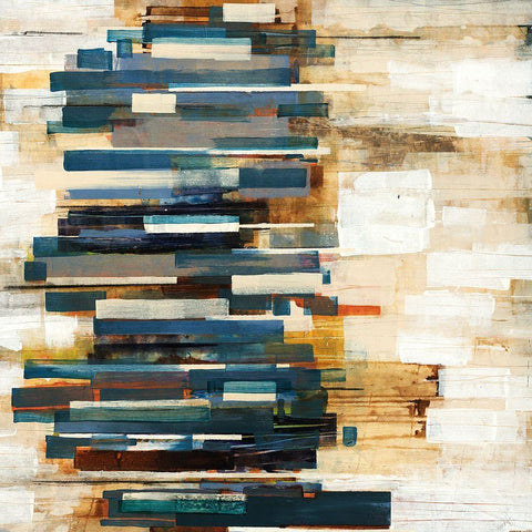 Scattered White Modern Wood Framed Art Print by Henry, Alexys
