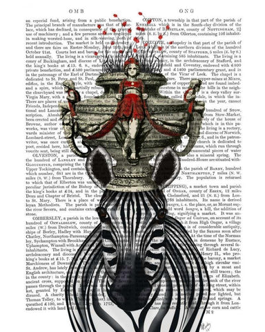 Zebra Head Trophy White Modern Wood Framed Art Print with Double Matting by Fab Funky