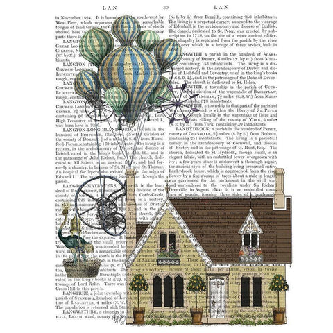 The Elevator Black Modern Wood Framed Art Print with Double Matting by Fab Funky