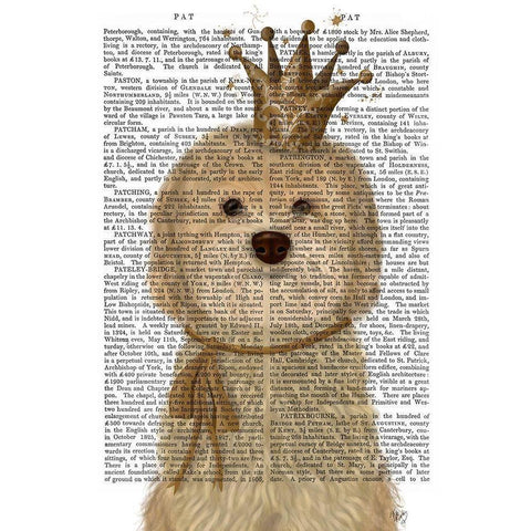 Cockerpoo Princess Black Modern Wood Framed Art Print with Double Matting by Fab Funky