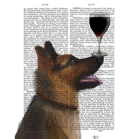 Dog Au Vin, German Shepherd Black Modern Wood Framed Art Print with Double Matting by Fab Funky