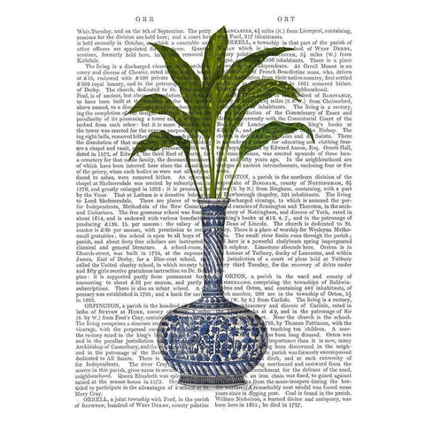 Chinoiserie Vase 3, With Plant Book Print Black Modern Wood Framed Art Print by Fab Funky