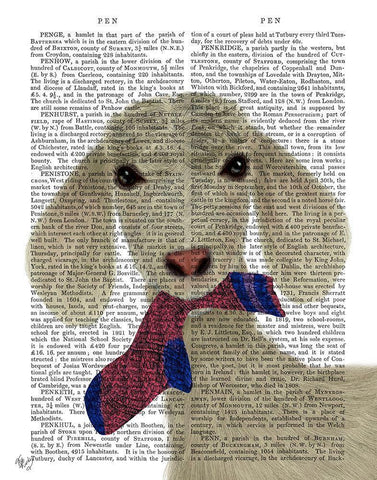 Goat Sock Lunch Book Print White Modern Wood Framed Art Print with Double Matting by Fab Funky