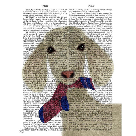 Goat Sock Lunch Book Print Black Modern Wood Framed Art Print with Double Matting by Fab Funky