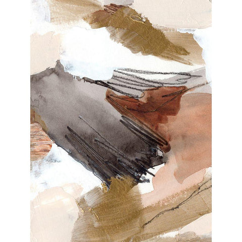 Antique Gold III Black Modern Wood Framed Art Print by Warren, Annie