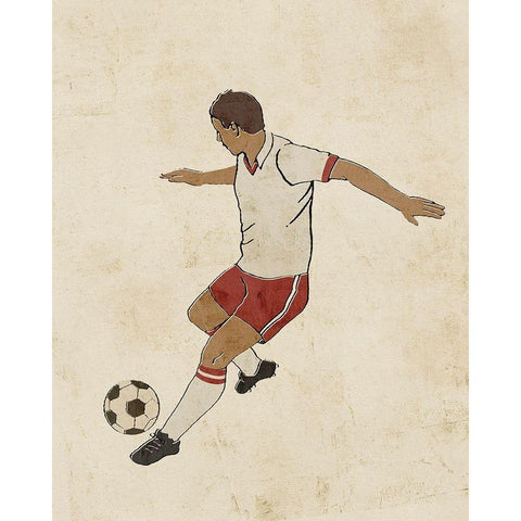 Sportsman IV Black Modern Wood Framed Art Print by Barnes, Victoria