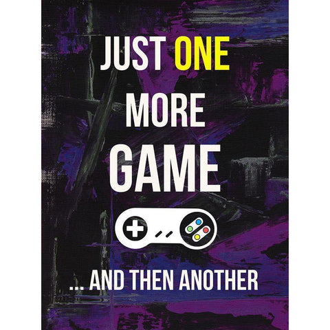 Gamer at Play II Black Modern Wood Framed Art Print by Warren, Annie