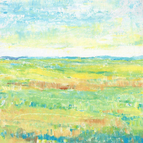 Sunny Summertime I White Modern Wood Framed Art Print by OToole, Tim