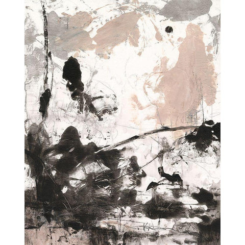 Disarray II Black Modern Wood Framed Art Print with Double Matting by OToole, Tim