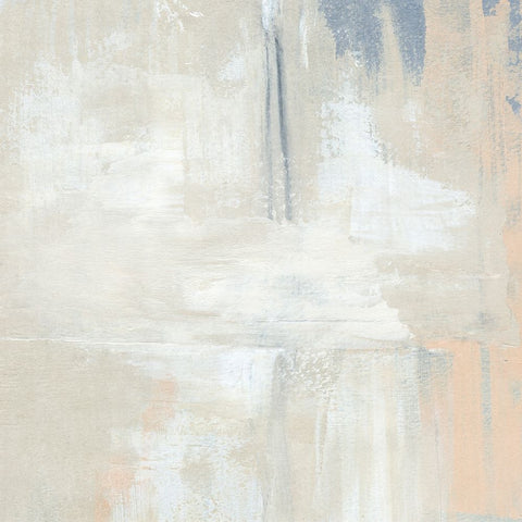 Stucco White I White Modern Wood Framed Art Print with Double Matting by Warren, Annie