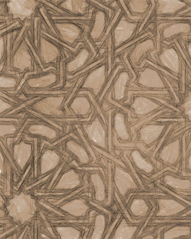 Ornamental Design I Black Modern Wood Framed Art Print by Saunders, Alonzo