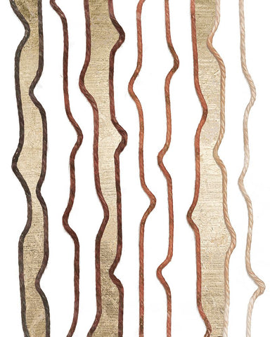 Jagged Flow IV Black Modern Wood Framed Art Print by Saunders, Alonzo