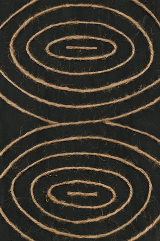 Linked In I Black Modern Wood Framed Art Print by Saunders, Alonzo