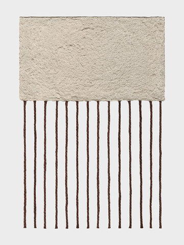 Monolithic  II White Modern Wood Framed Art Print with Double Matting by Saunders, Alonzo