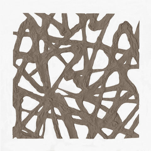 Casting the Net IV White Modern Wood Framed Art Print with Double Matting by Saunders, Alonzo