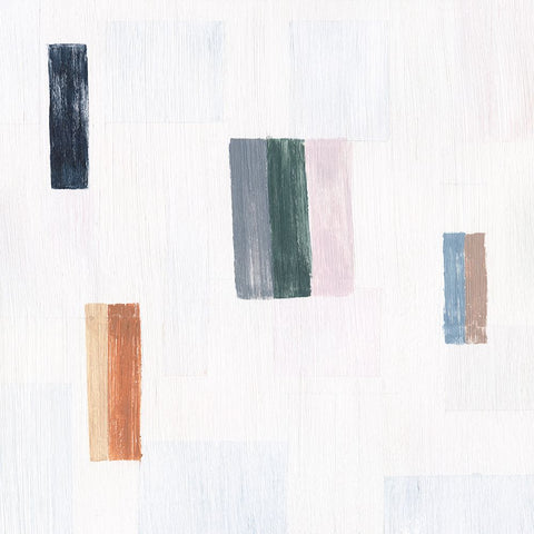 Somatic I White Modern Wood Framed Art Print with Double Matting by Lam, Vanna