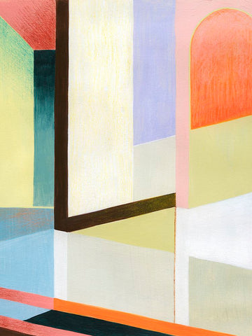 Levels and Doorways II Black Ornate Wood Framed Art Print with Double Matting by Popp, Grace