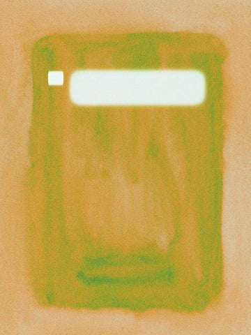 Focal Point II White Modern Wood Framed Art Print with Double Matting by Wang, Melissa