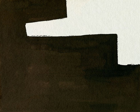 Slit I Black Modern Wood Framed Art Print by Wang, Melissa