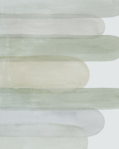 Abstract Storm Clouds I White Modern Wood Framed Art Print with Double Matting by Popp, Grace