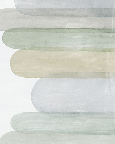 Abstract Storm Clouds II White Modern Wood Framed Art Print with Double Matting by Popp, Grace