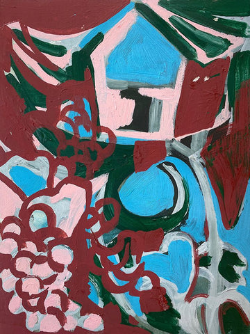 Hide Away I Black Ornate Wood Framed Art Print with Double Matting by Ferrell, Erin McGee