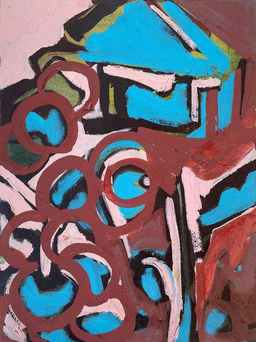 Hide Away II White Modern Wood Framed Art Print with Double Matting by Ferrell, Erin McGee