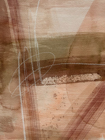 Peach on Earth I Black Ornate Wood Framed Art Print with Double Matting by Popp, Grace