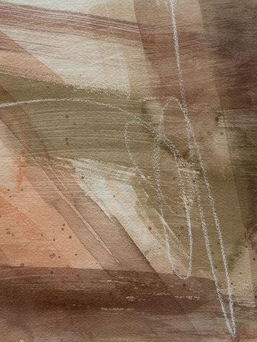 Peach on Earth II Black Modern Wood Framed Art Print by Popp, Grace