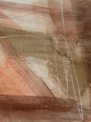 Peach on Earth II Black Modern Wood Framed Art Print by Popp, Grace