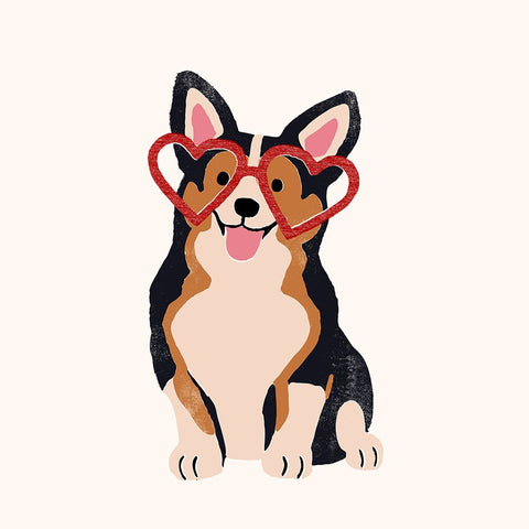 Little Legs Big Heart III Black Ornate Wood Framed Art Print with Double Matting by Barnes, Victoria