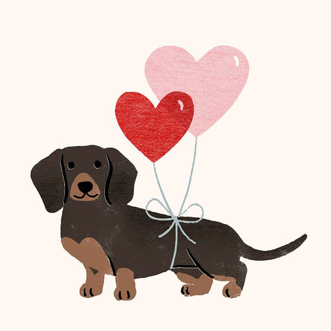 Little Legs Big Heart IV Black Ornate Wood Framed Art Print with Double Matting by Barnes, Victoria