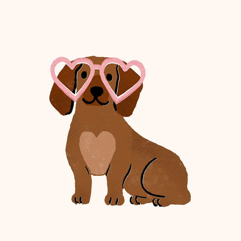 Little Legs Big Heart VI Black Ornate Wood Framed Art Print with Double Matting by Barnes, Victoria