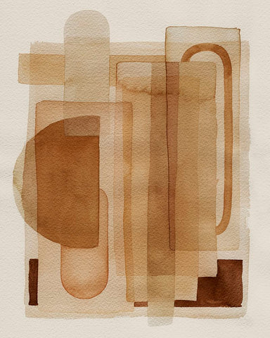 Quilt of Arches I Black Modern Wood Framed Art Print by Popp, Grace