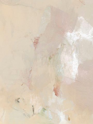 Muted Pastel II Black Ornate Wood Framed Art Print with Double Matting by Barnes, Victoria