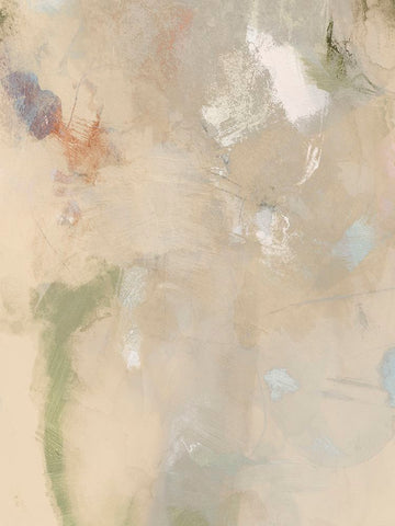 Muted Pastel IV Black Ornate Wood Framed Art Print with Double Matting by Barnes, Victoria