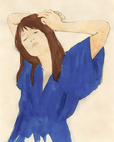 Fashion Maven I Black Ornate Wood Framed Art Print with Double Matting by Barnes, Victoria