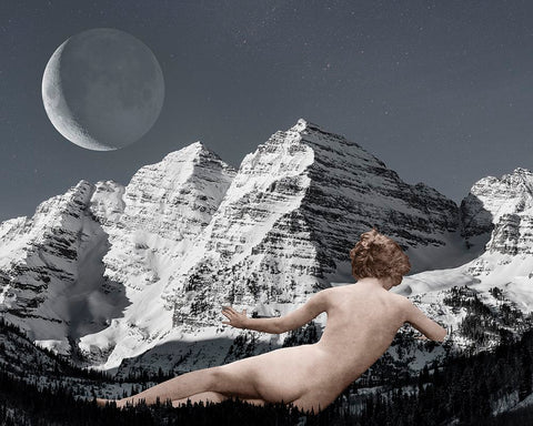 Mountain Maiden I Black Modern Wood Framed Art Print by Popp, Grace