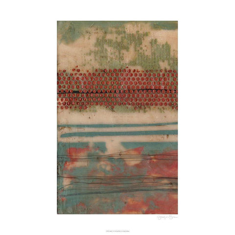 Undulate I Black Modern Wood Framed Art Print with Double Matting by Goldberger, Jennifer
