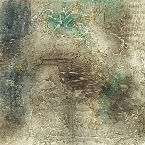 Lunar Surface II White Modern Wood Framed Art Print by Goldberger, Jennifer