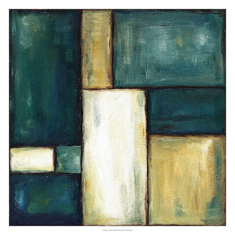 Cobalt I White Modern Wood Framed Art Print by Zarris, Chariklia