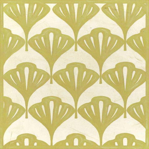 Cottage Leaves I Black Modern Wood Framed Art Print with Double Matting by Vess, June Erica