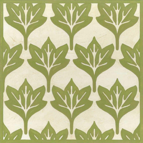 Cottage Leaves IV Gold Ornate Wood Framed Art Print with Double Matting by Vess, June Erica