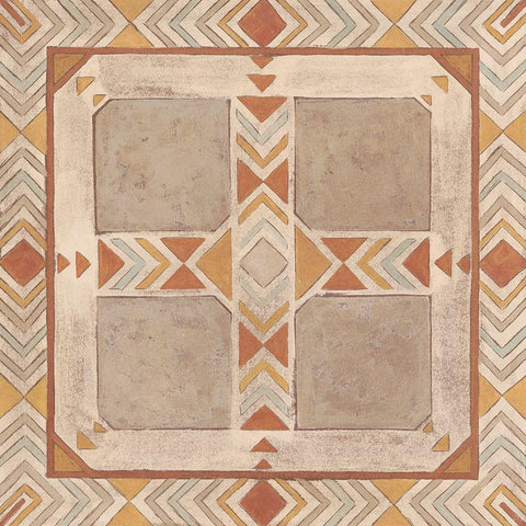 Southwest Inspiration III Gold Ornate Wood Framed Art Print with Double Matting by Meagher, Megan