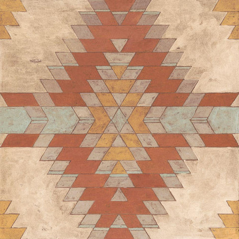Southwest Inspiration IV Black Ornate Wood Framed Art Print with Double Matting by Meagher, Megan