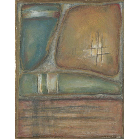 Relic I White Modern Wood Framed Art Print by Zarris, Chariklia